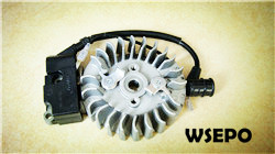 Quality parts!wholesale 45cc gas chainsaw flywheel+Coil comp - Click Image to Close